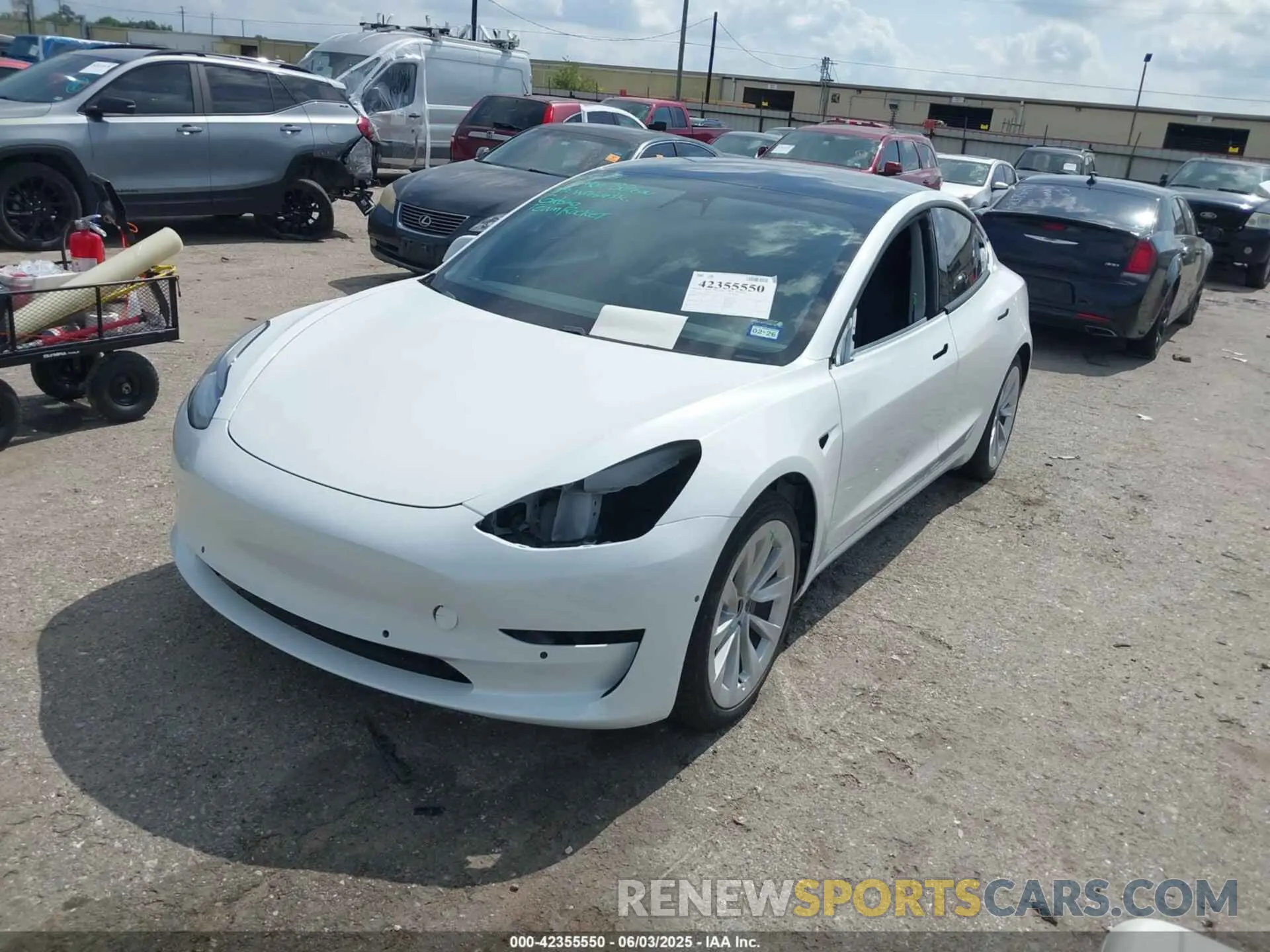 2 Фотография поврежденного автомобиля 5YJ3E1EB4MF850459 TESLA MODEL 3 2021