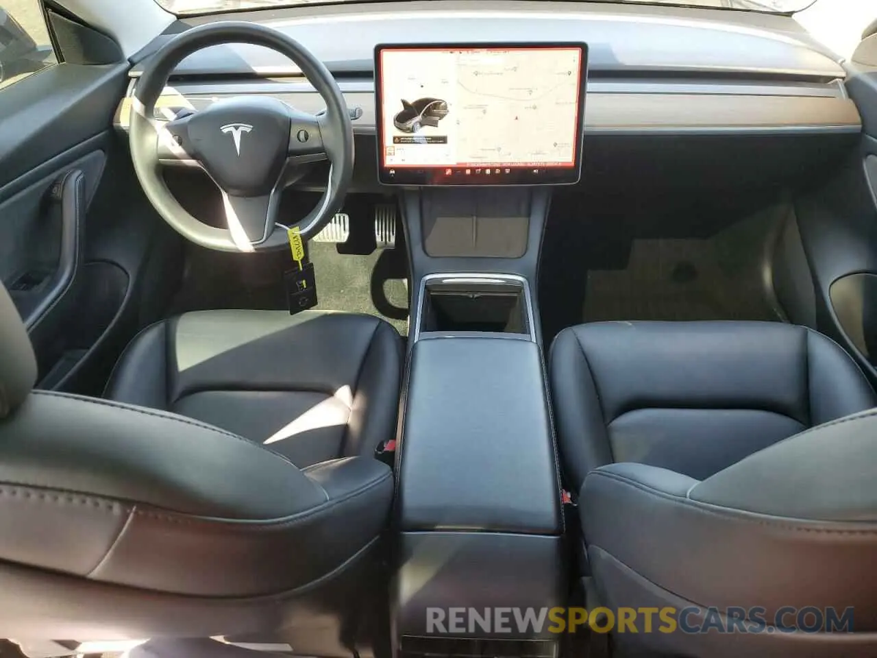 8 Фотография поврежденного автомобиля 5YJ3E1EB4MF877242 TESLA MODEL 3 2021