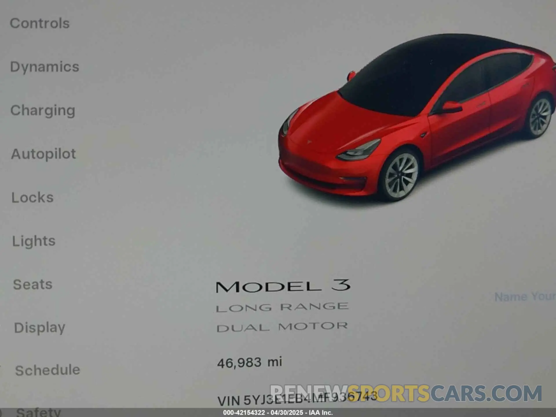 15 Photograph of a damaged car 5YJ3E1EB4MF936743 TESLA MODEL 3 2021
