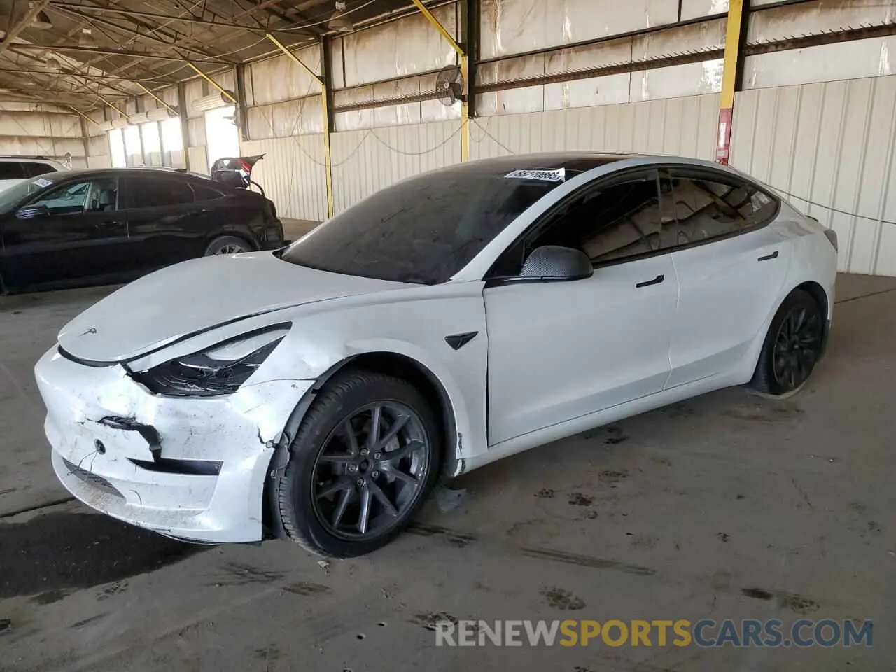 1 Фотография поврежденного автомобиля 5YJ3E1EB4MF938427 TESLA MODEL 3 2021