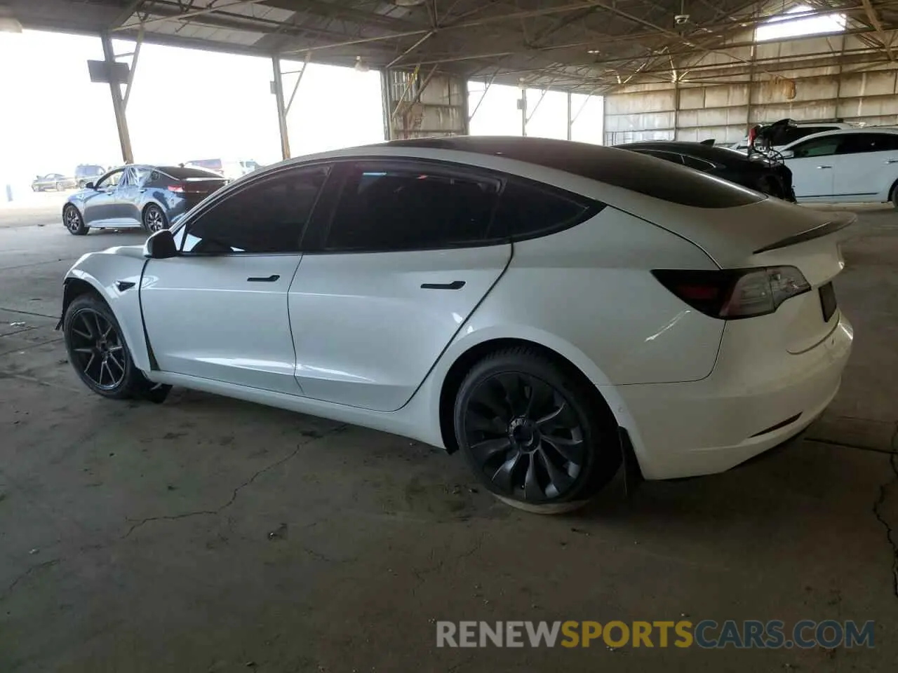 2 Фотография поврежденного автомобиля 5YJ3E1EB4MF938427 TESLA MODEL 3 2021