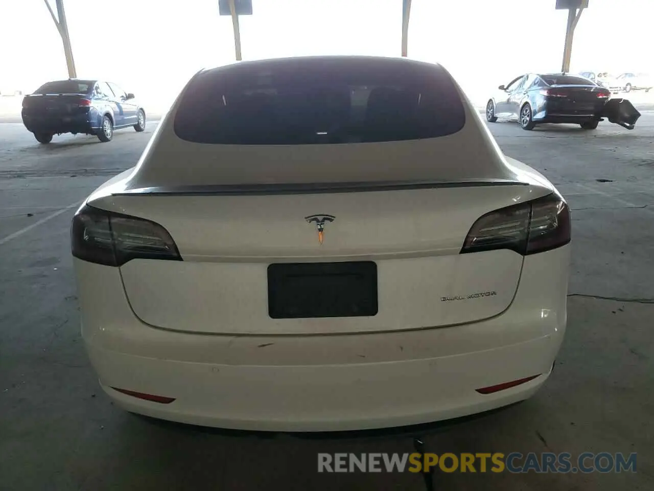 6 Фотография поврежденного автомобиля 5YJ3E1EB4MF938427 TESLA MODEL 3 2021