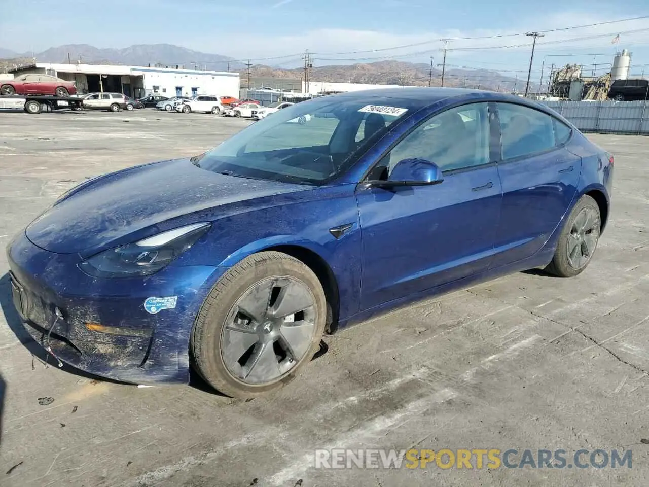 1 Photograph of a damaged car 5YJ3E1EB4MF941716 TESLA MODEL 3 2021