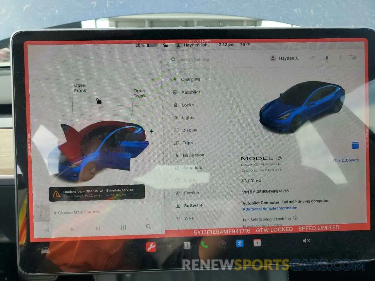 9 Photograph of a damaged car 5YJ3E1EB4MF941716 TESLA MODEL 3 2021