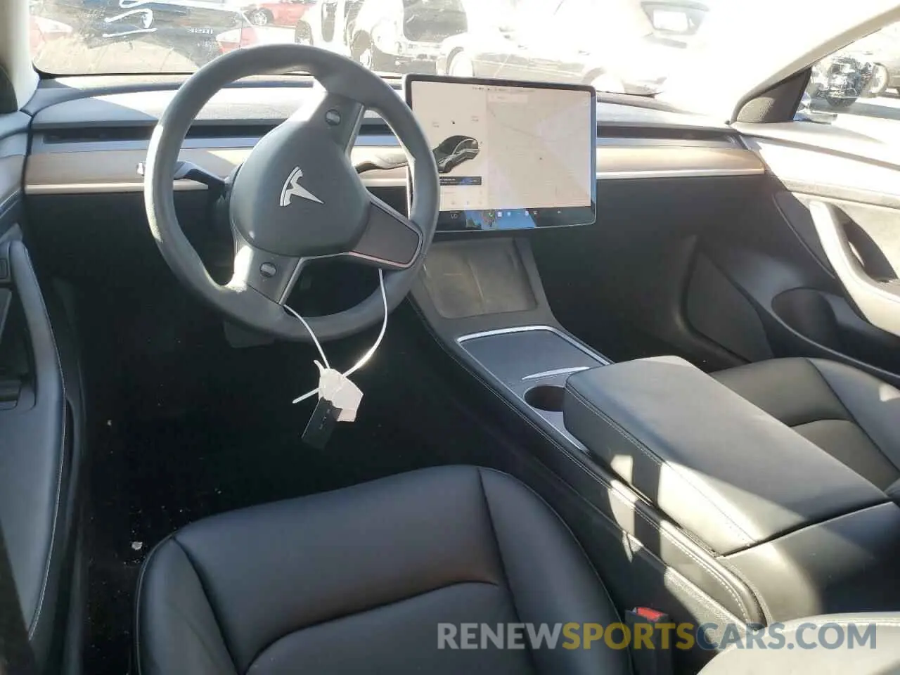 8 Photograph of a damaged car 5YJ3E1EB5MF075900 TESLA MODEL 3 2021