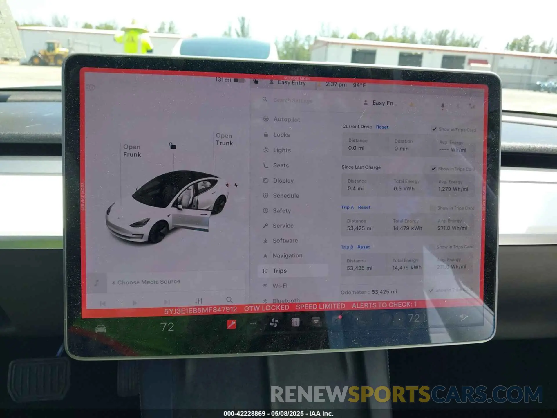 7 Photograph of a damaged car 5YJ3E1EB5MF847912 TESLA MODEL 3 2021