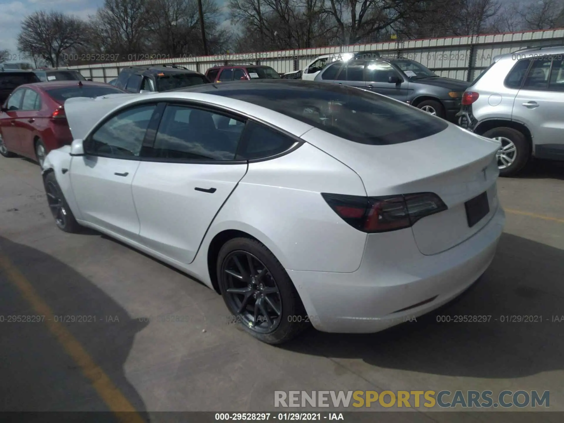 3 Photograph of a damaged car 5YJ3E1EB5MF852883 TESLA MODEL 3 2021