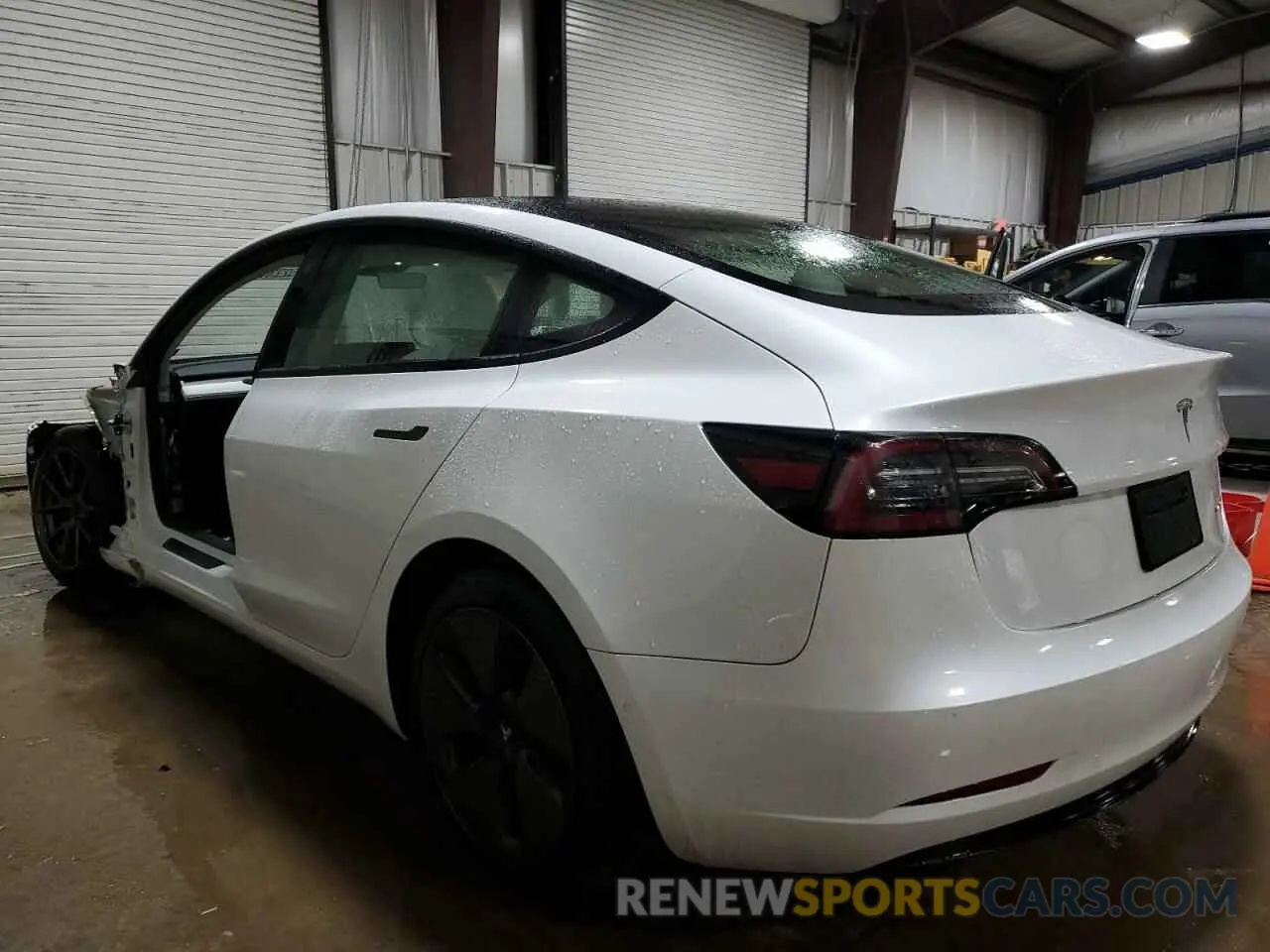 2 Photograph of a damaged car 5YJ3E1EB5MF855153 TESLA MODEL 3 2021