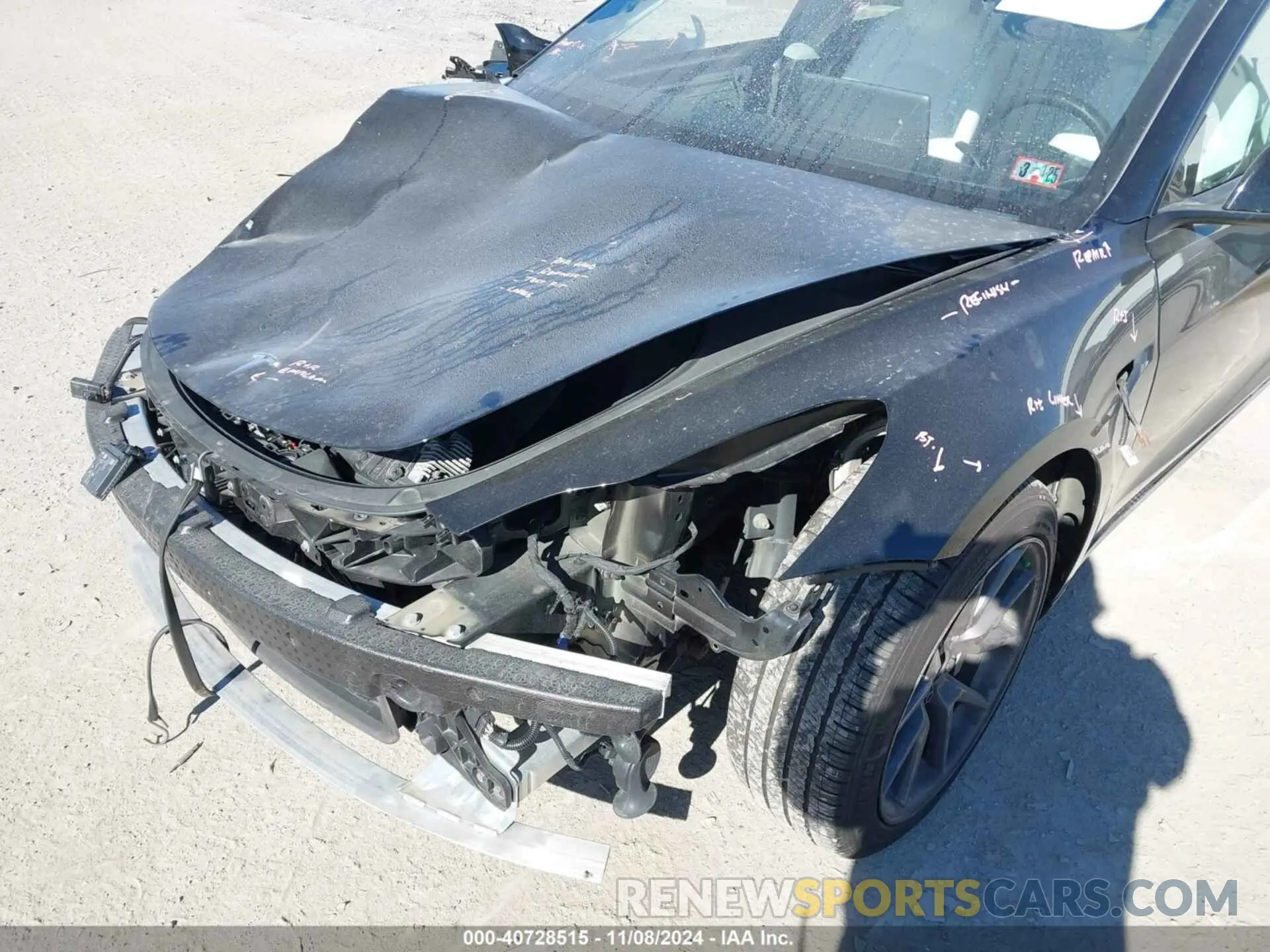 6 Photograph of a damaged car 5YJ3E1EB5MF858618 TESLA MODEL 3 2021