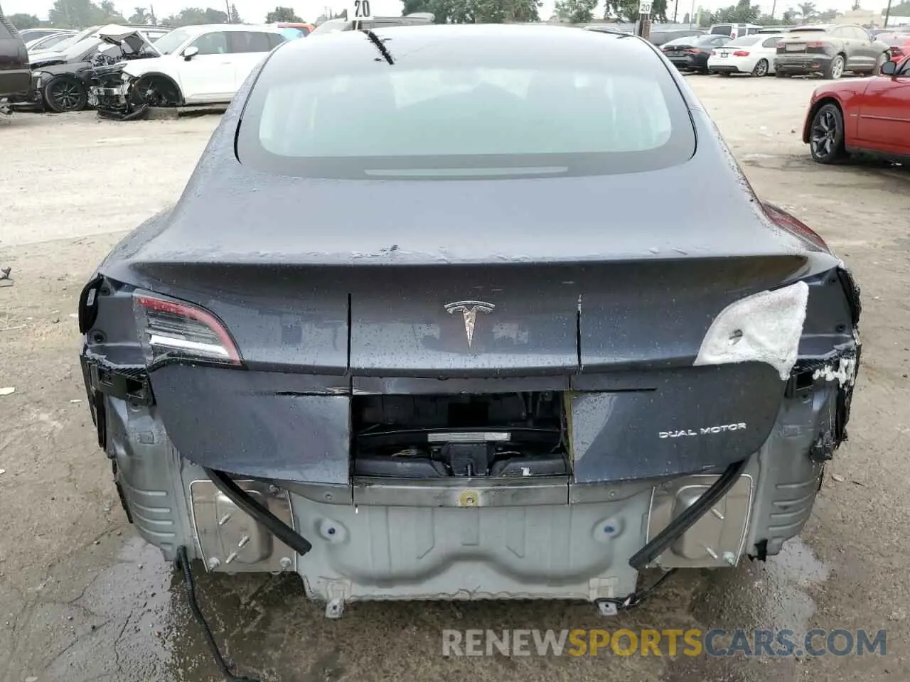 6 Photograph of a damaged car 5YJ3E1EB5MF878366 TESLA MODEL 3 2021