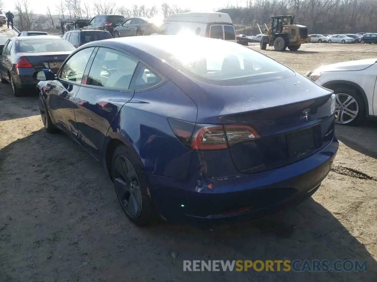 3 Photograph of a damaged car 5YJ3E1EB5MF919269 TESLA MODEL 3 2021