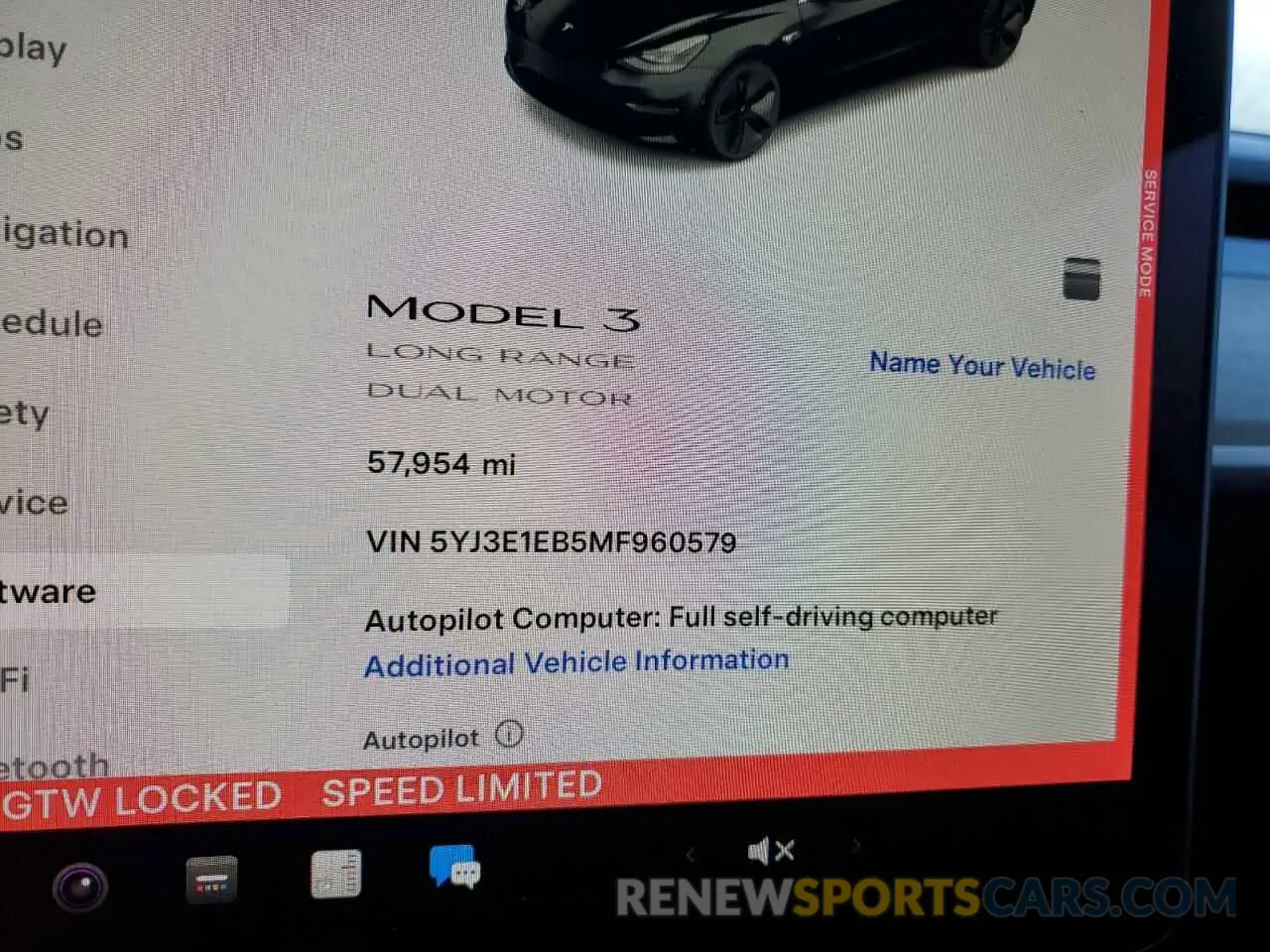 9 Photograph of a damaged car 5YJ3E1EB5MF960579 TESLA MODEL 3 2021
