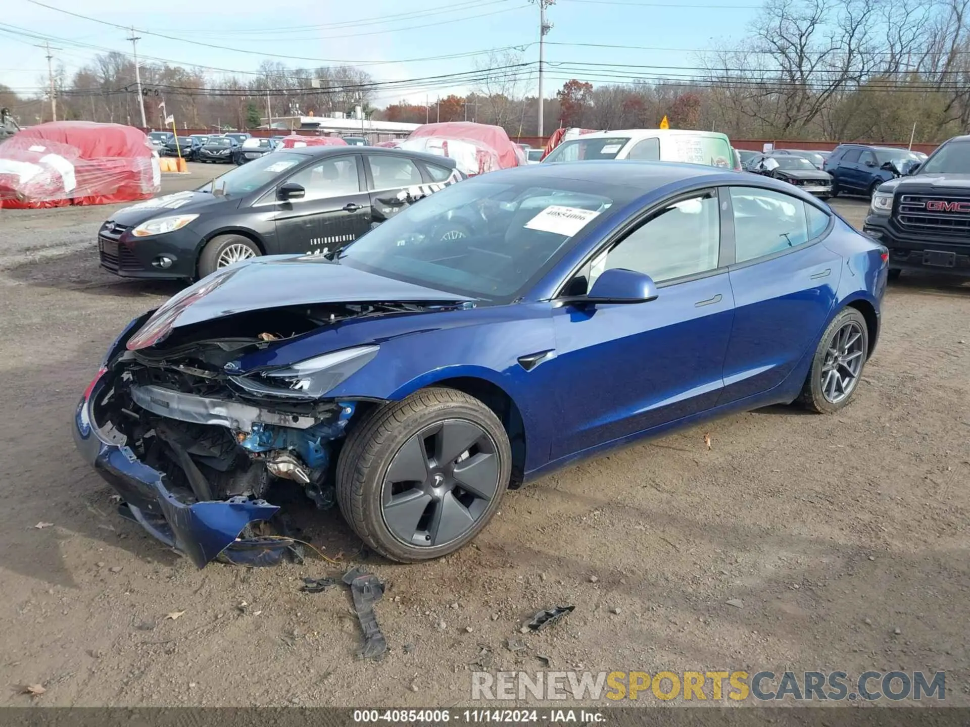 2 Фотография поврежденного автомобиля 5YJ3E1EB6MF037107 TESLA MODEL 3 2021