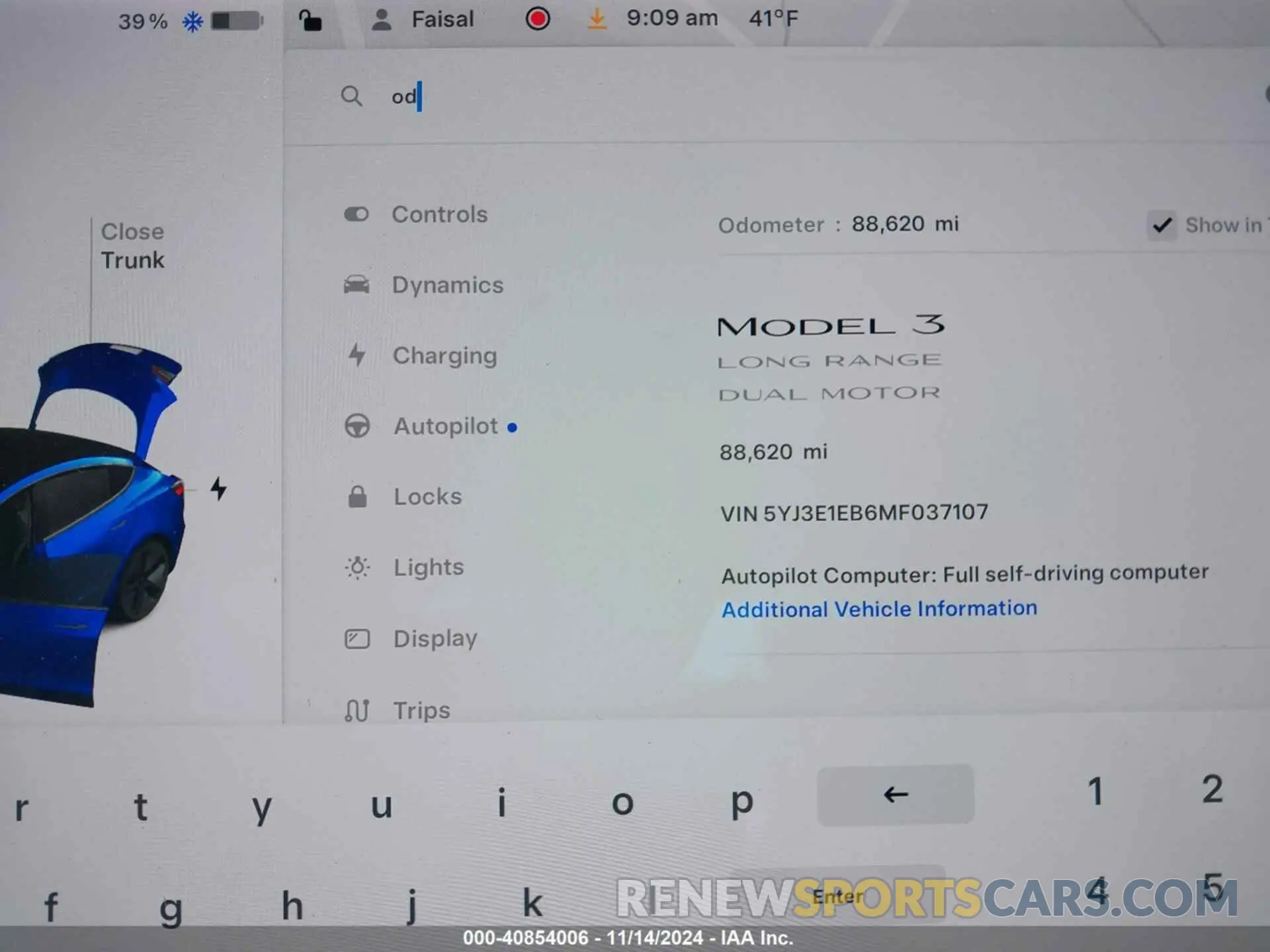 7 Фотография поврежденного автомобиля 5YJ3E1EB6MF037107 TESLA MODEL 3 2021
