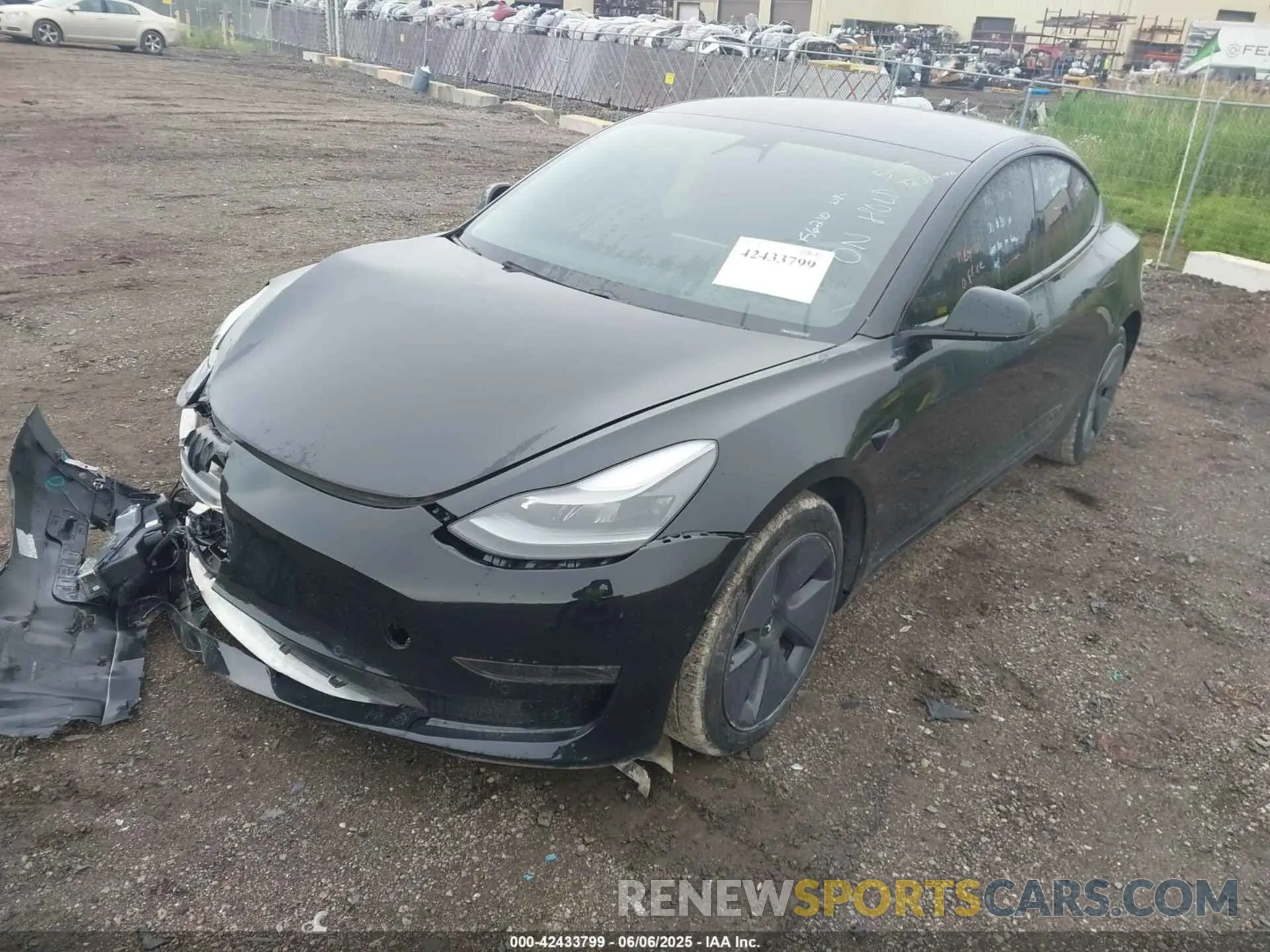 2 Photograph of a damaged car 5YJ3E1EB6MF056210 TESLA MODEL 3 2021