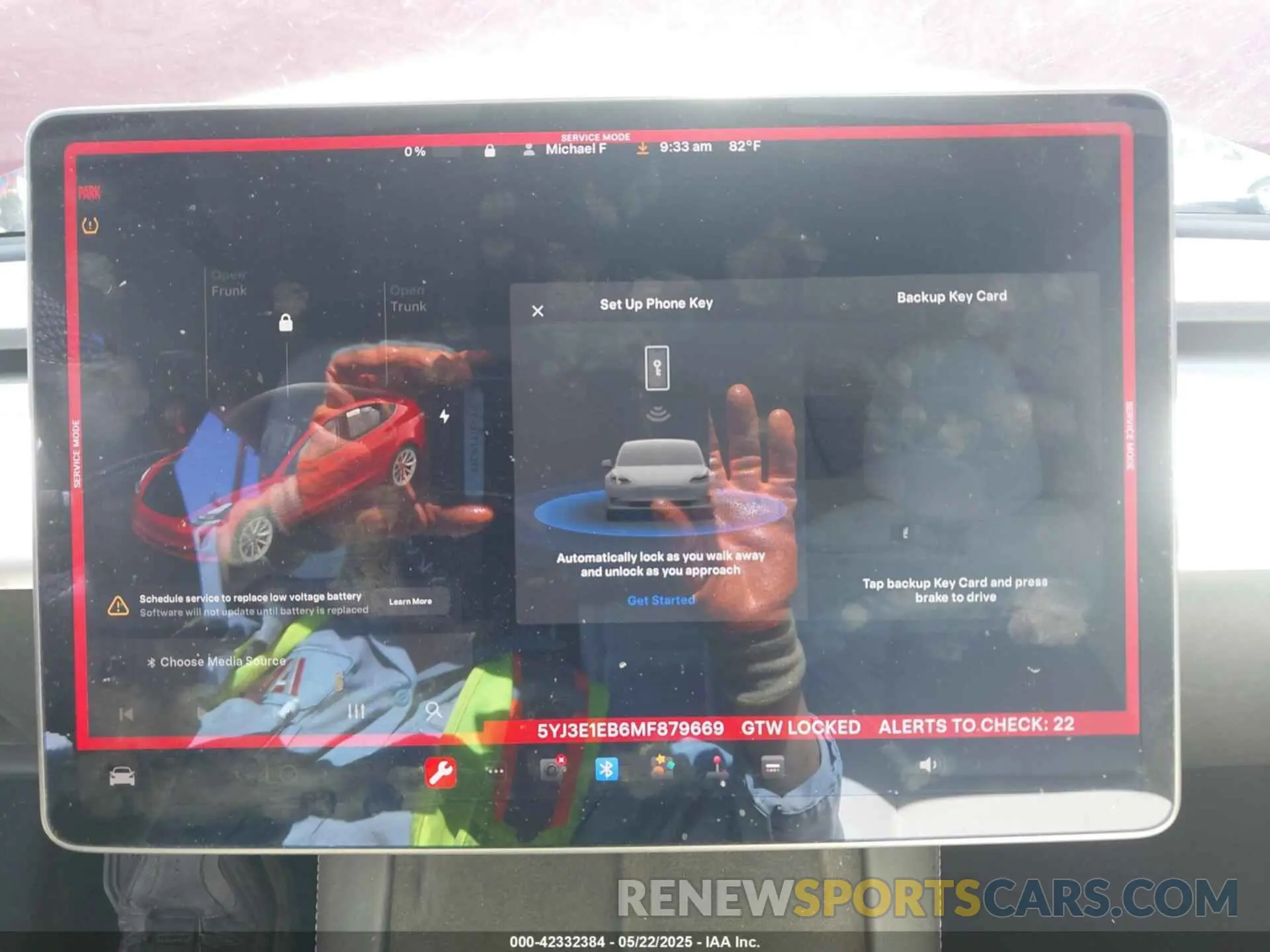 19 Photograph of a damaged car 5YJ3E1EB6MF879669 TESLA MODEL 3 2021