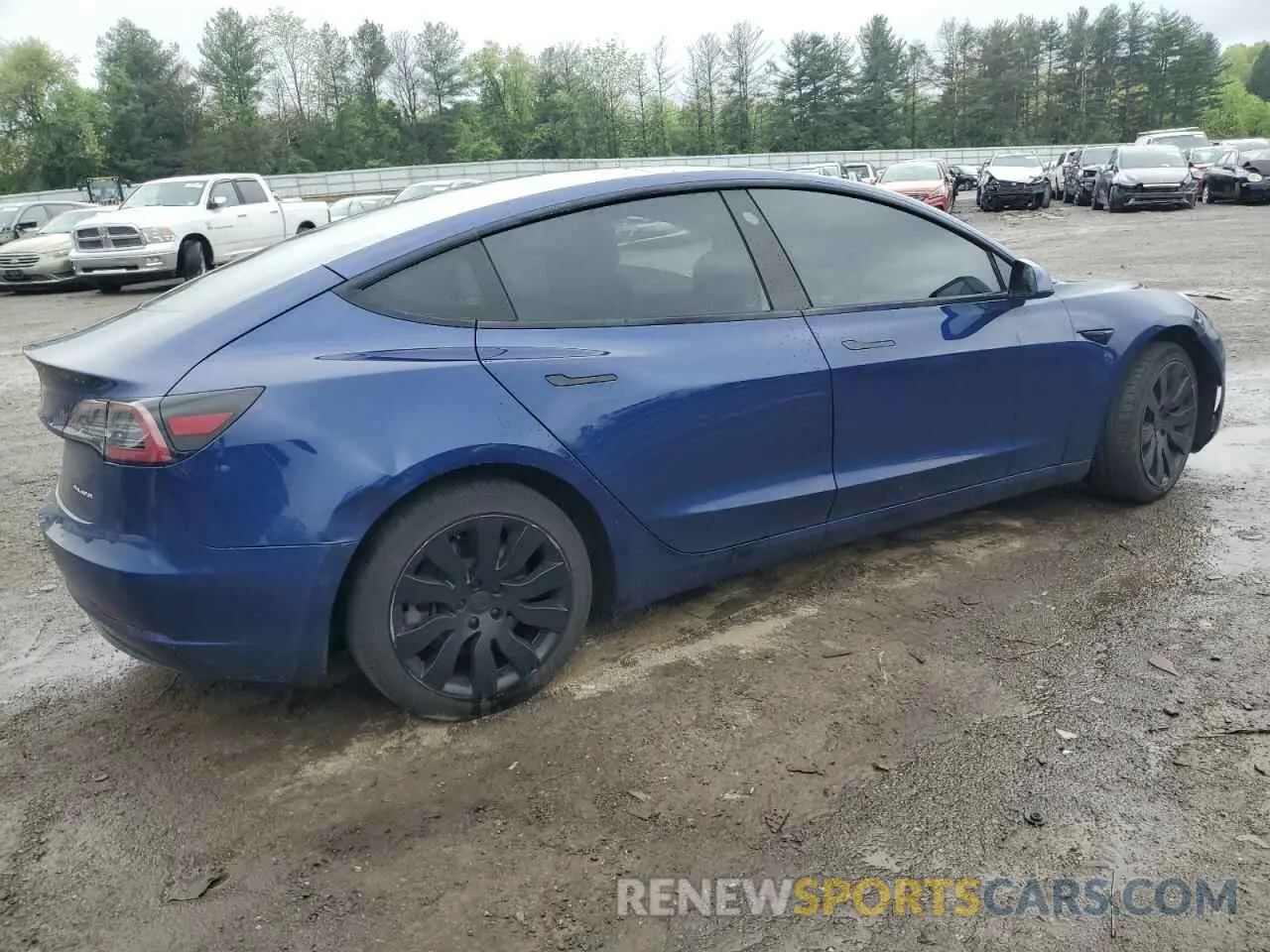 3 Photograph of a damaged car 5YJ3E1EB6MF974491 TESLA MODEL 3 2021