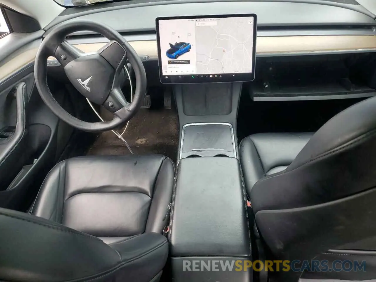 8 Photograph of a damaged car 5YJ3E1EB6MF974491 TESLA MODEL 3 2021