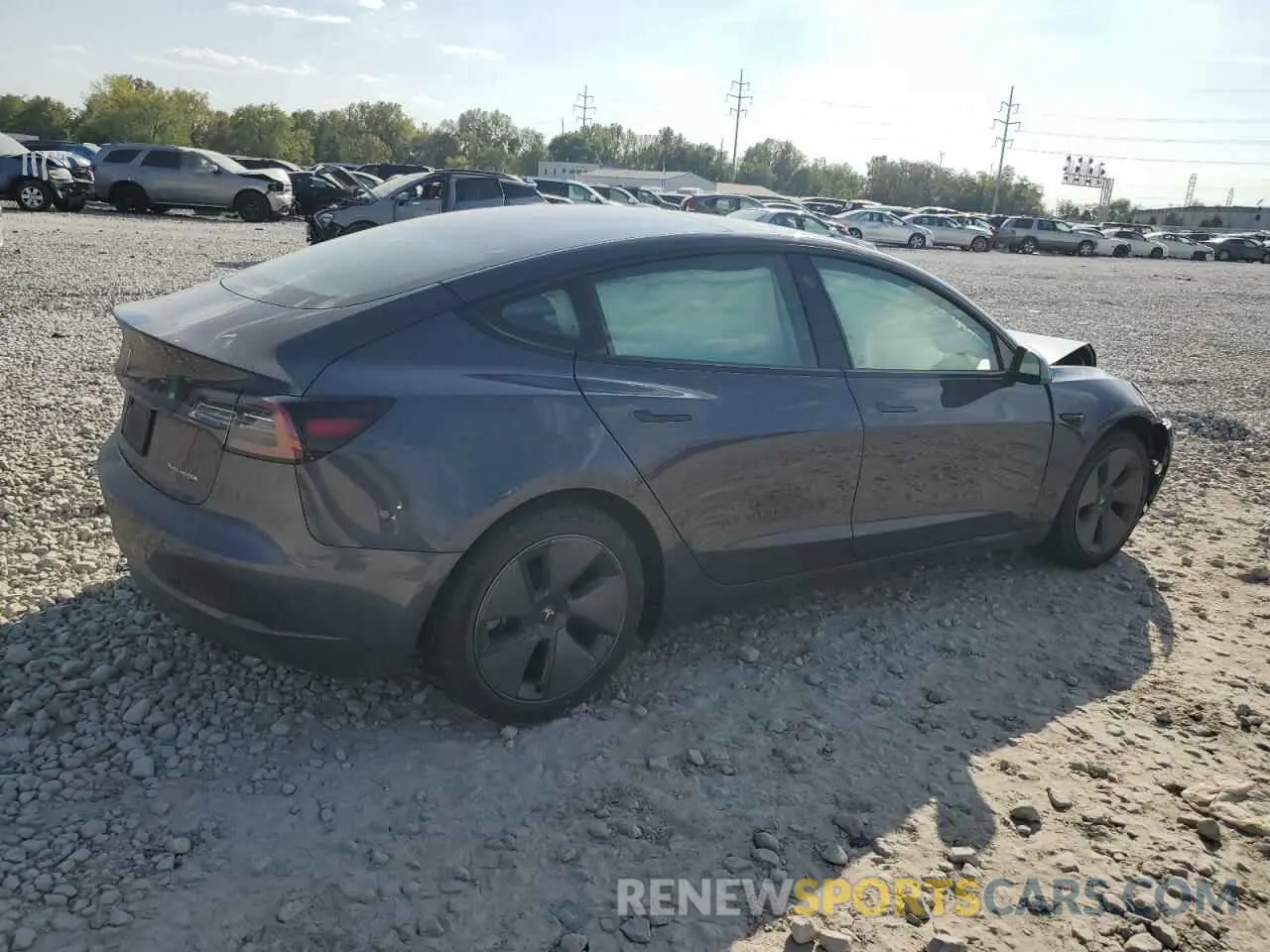3 Photograph of a damaged car 5YJ3E1EB6MF974846 TESLA MODEL 3 2021
