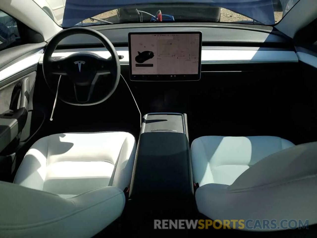 8 Photograph of a damaged car 5YJ3E1EB6MF980601 TESLA MODEL 3 2021