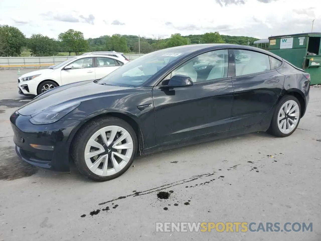 1 Фотография поврежденного автомобиля 5YJ3E1EB6MF980646 TESLA MODEL 3 2021