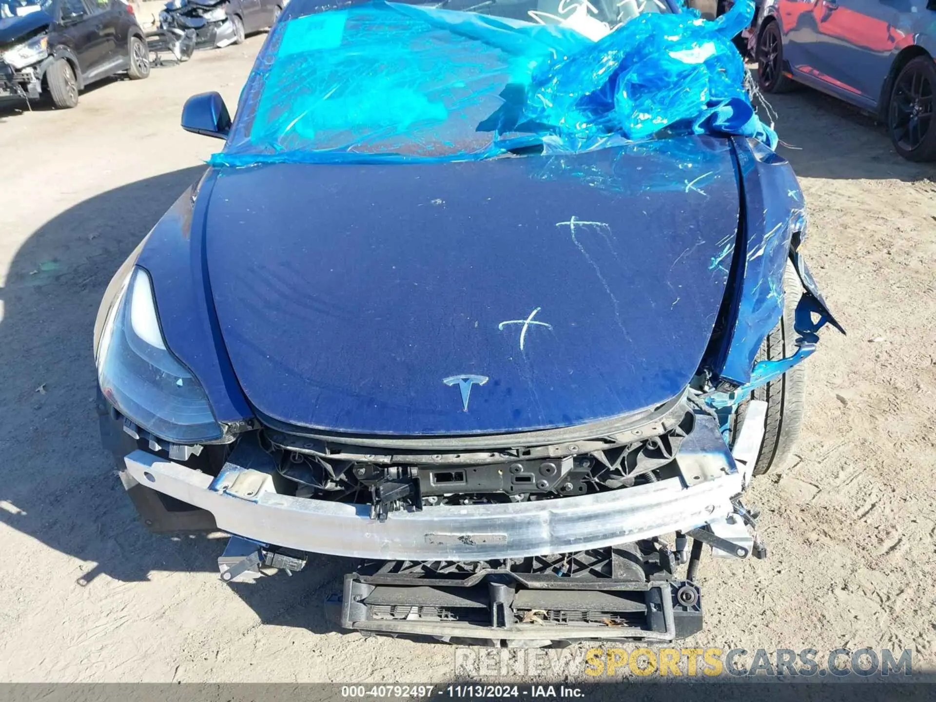 12 Photograph of a damaged car 5YJ3E1EB6MF980744 TESLA MODEL 3 2021