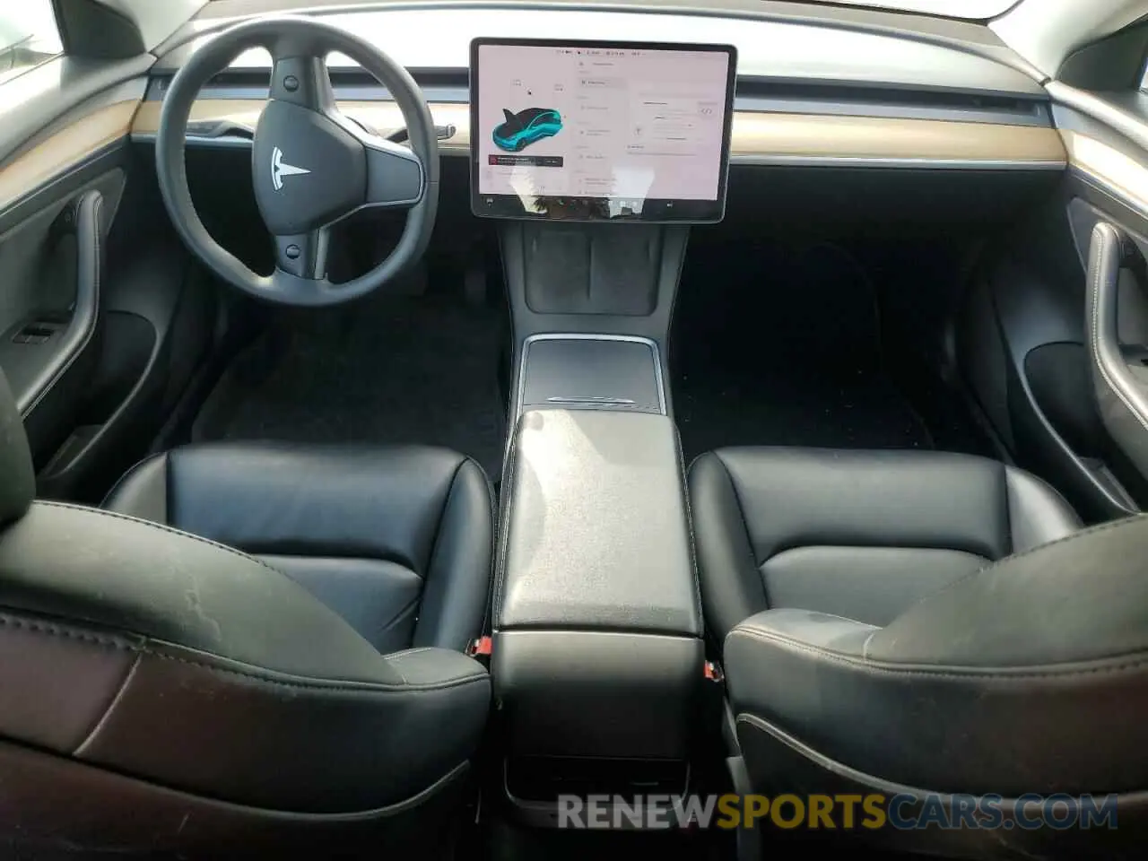 8 Фотография поврежденного автомобиля 5YJ3E1EB6MF988326 TESLA MODEL 3 2021
