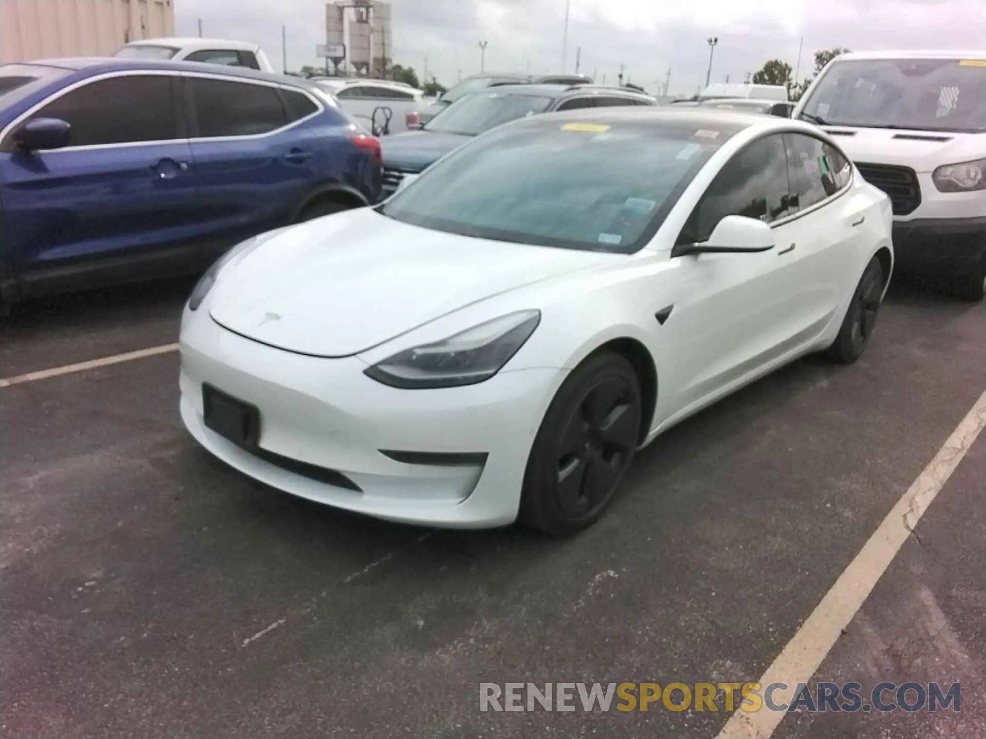 3 Фотография поврежденного автомобиля 5YJ3E1EB6MF988391 TESLA MODEL 3 2021