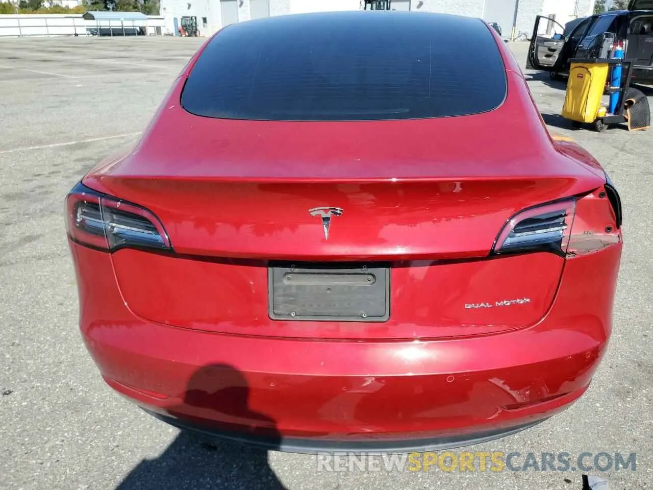 6 Photograph of a damaged car 5YJ3E1EB7MF002169 TESLA MODEL 3 2021