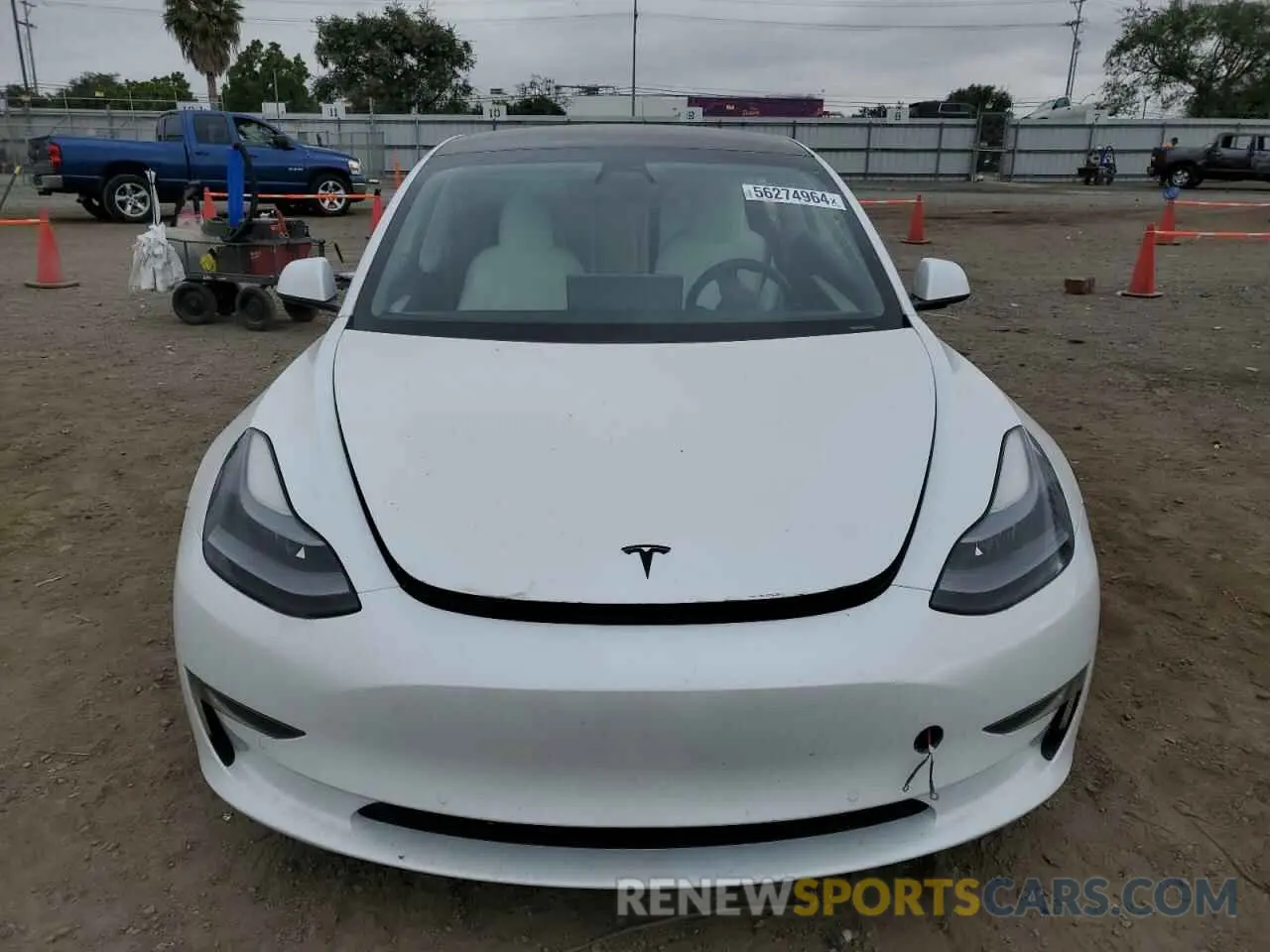 5 Photograph of a damaged car 5YJ3E1EB7MF013303 TESLA MODEL 3 2021