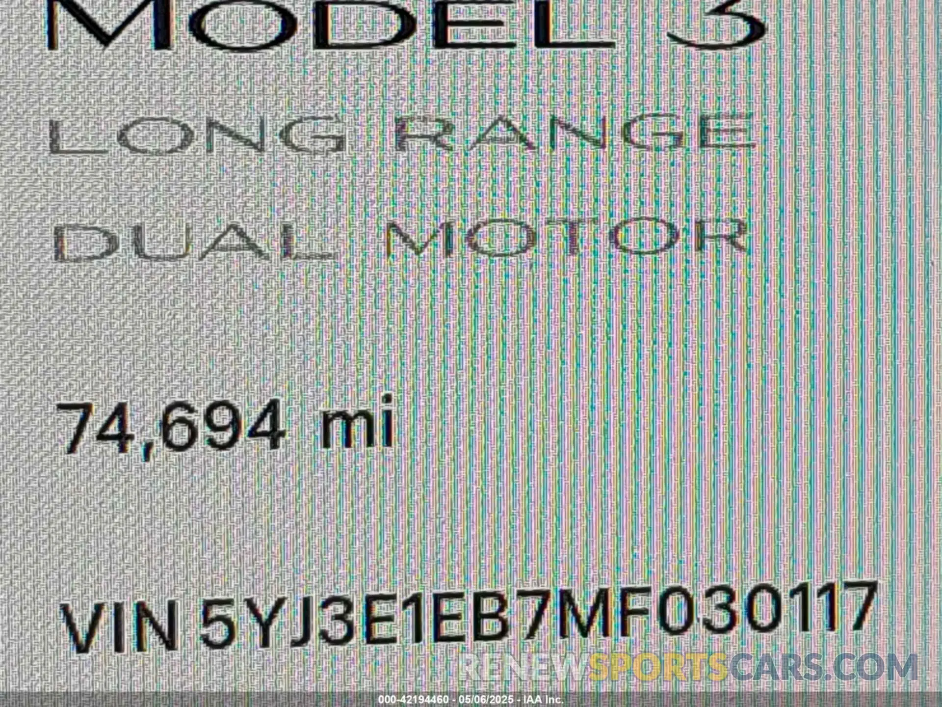 14 Photograph of a damaged car 5YJ3E1EB7MF030117 TESLA MODEL 3 2021