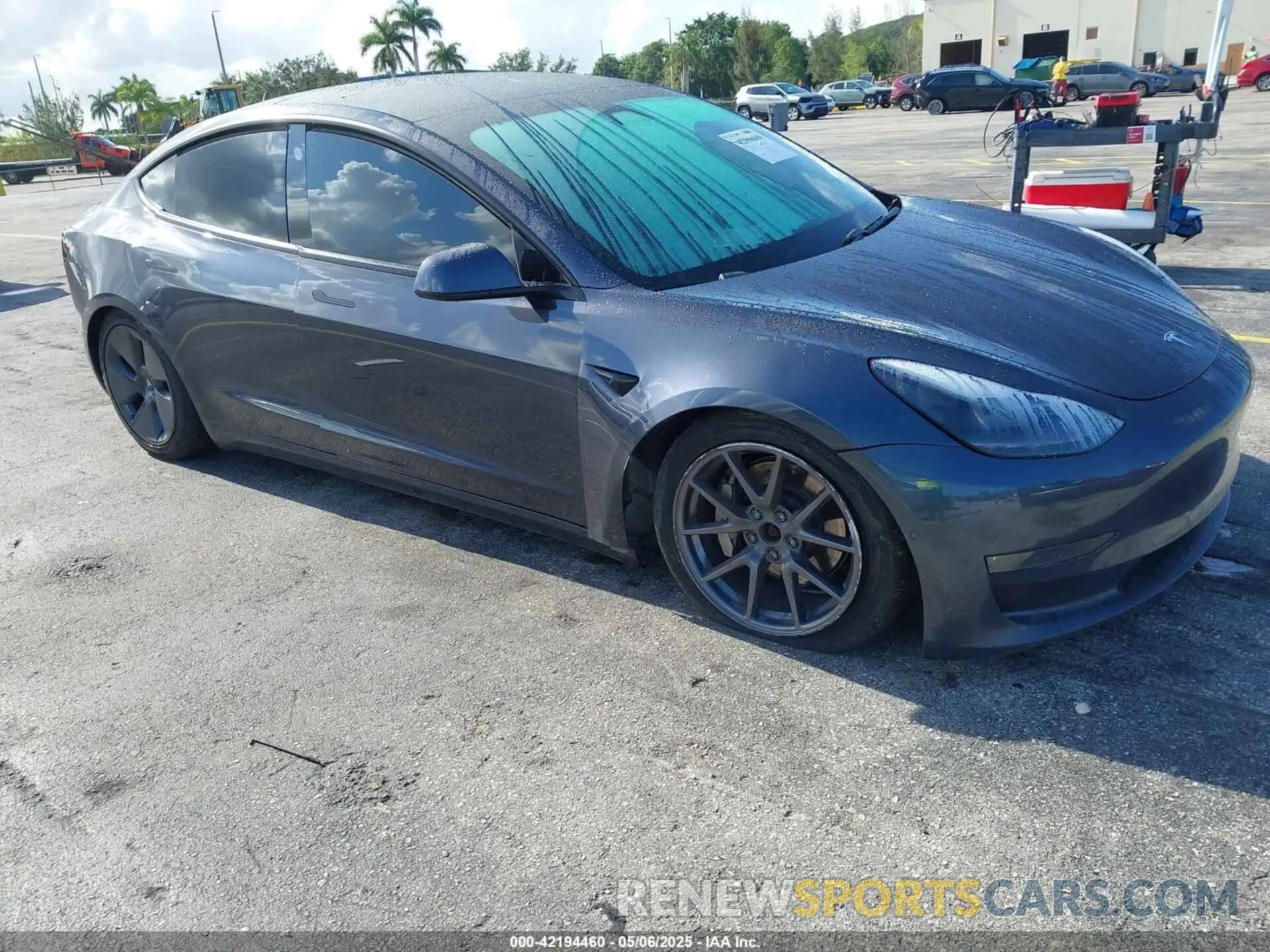 6 Photograph of a damaged car 5YJ3E1EB7MF030117 TESLA MODEL 3 2021