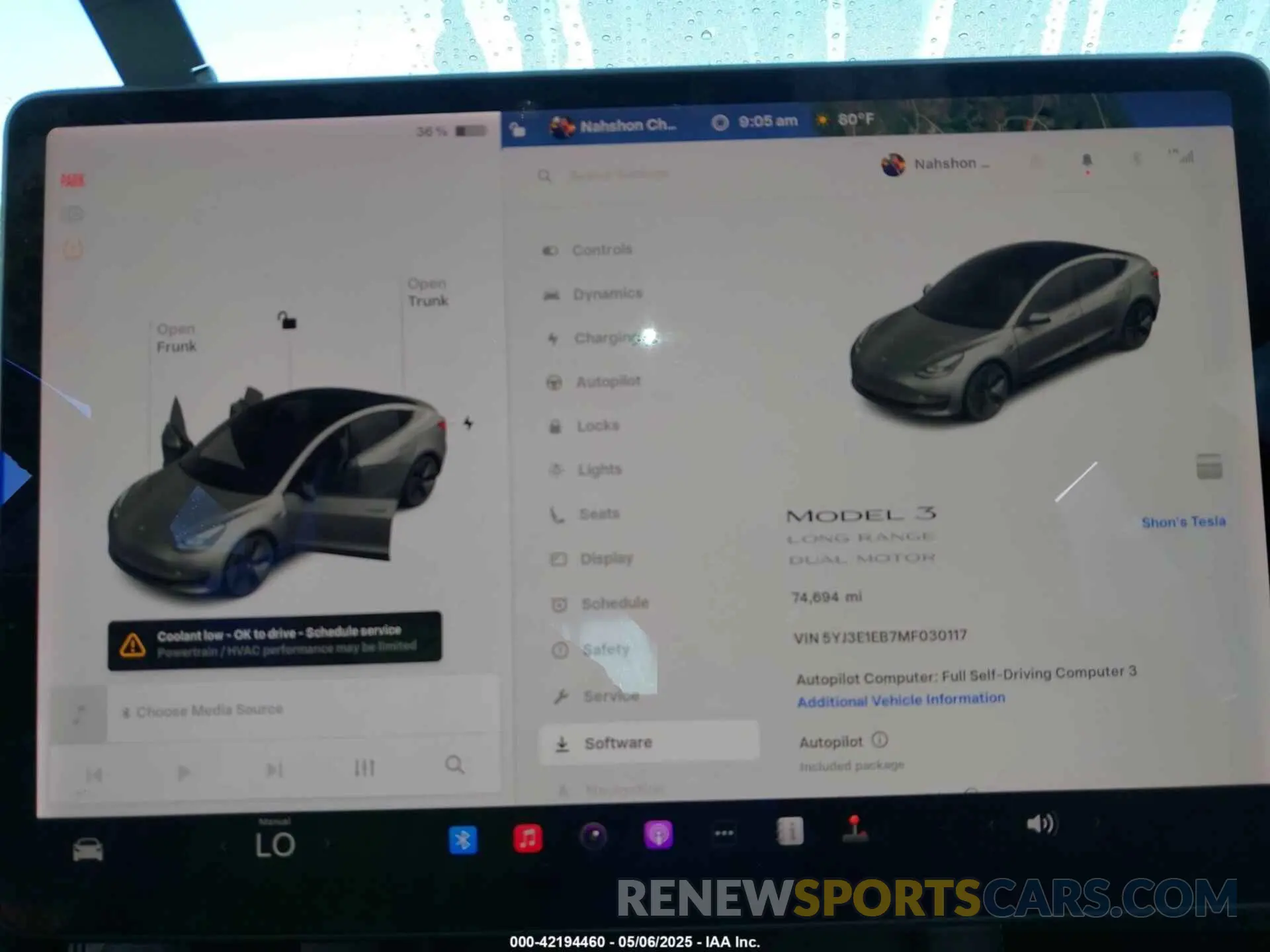 7 Photograph of a damaged car 5YJ3E1EB7MF030117 TESLA MODEL 3 2021