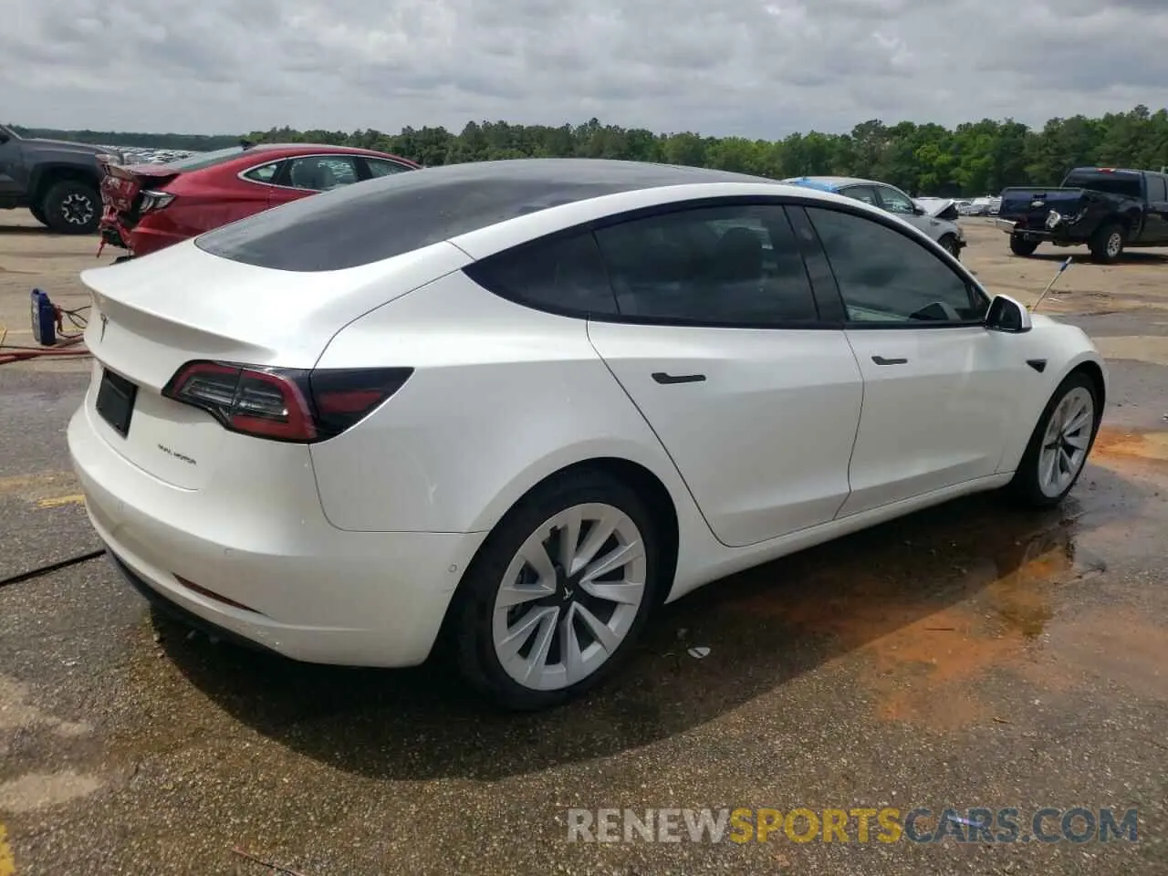 3 Фотография поврежденного автомобиля 5YJ3E1EB7MF055714 TESLA MODEL 3 2021