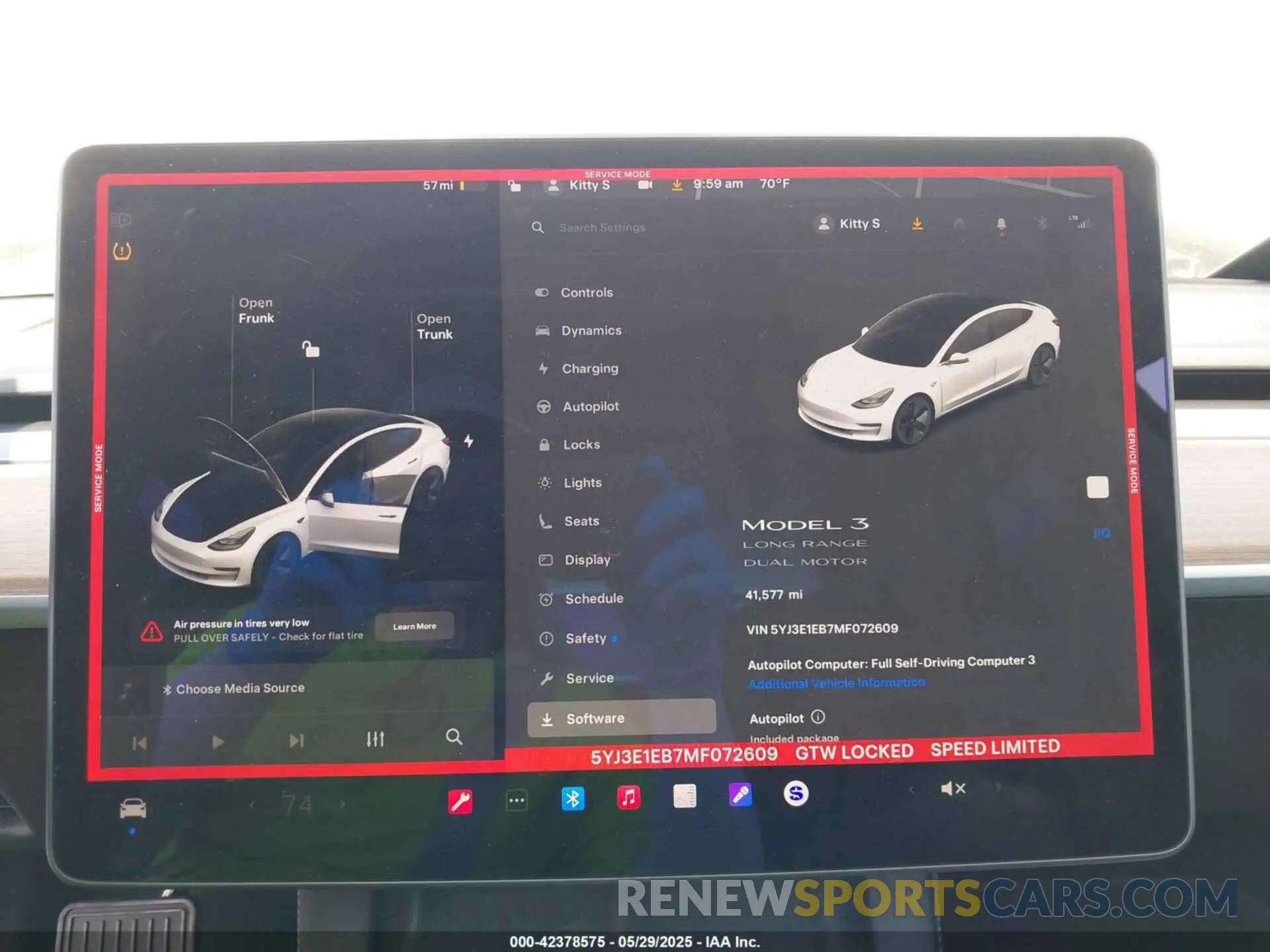 7 Photograph of a damaged car 5YJ3E1EB7MF072609 TESLA MODEL 3 2021