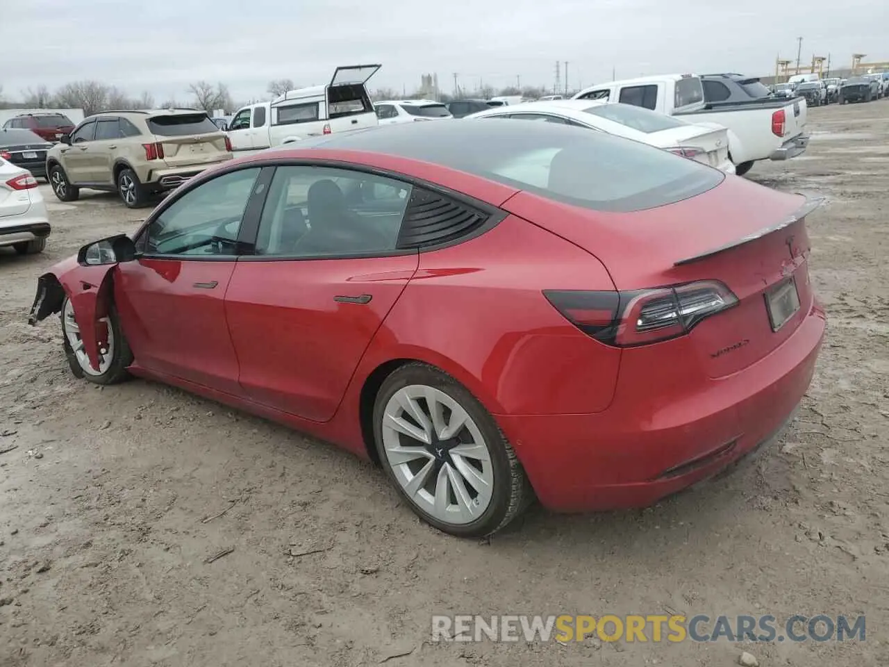 2 Фотография поврежденного автомобиля 5YJ3E1EB7MF079737 TESLA MODEL 3 2021