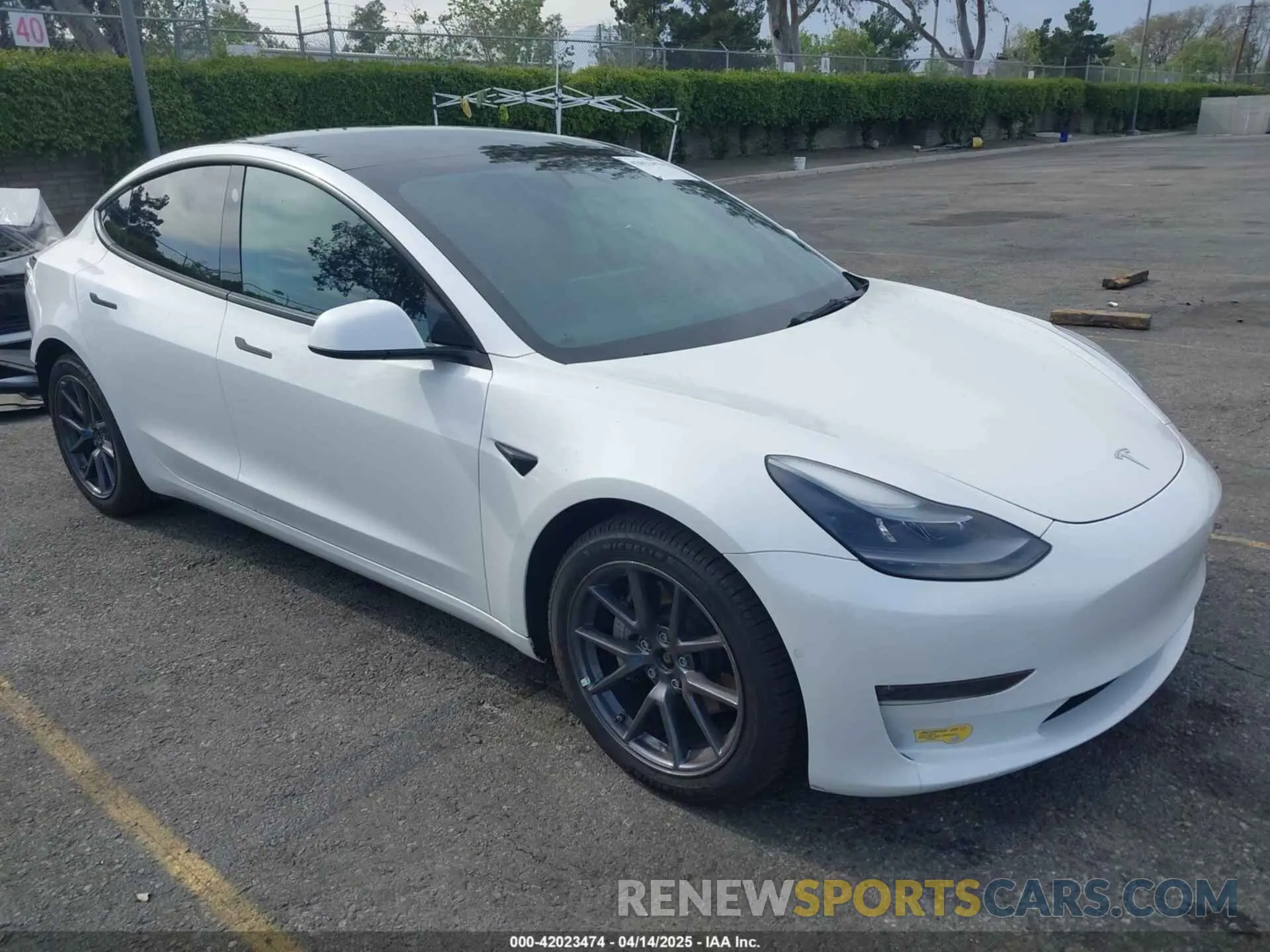 1 Фотография поврежденного автомобиля 5YJ3E1EB7MF089524 TESLA MODEL 3 2021