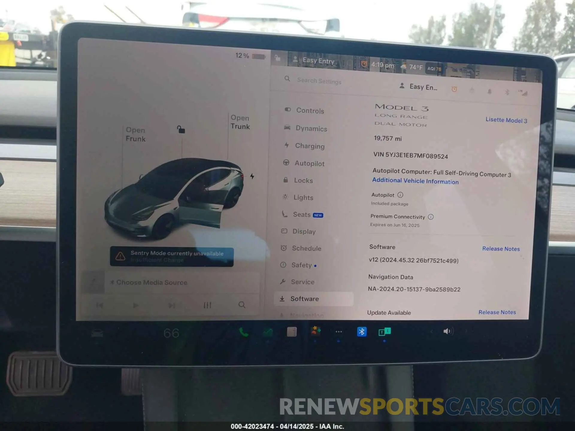 19 Фотография поврежденного автомобиля 5YJ3E1EB7MF089524 TESLA MODEL 3 2021