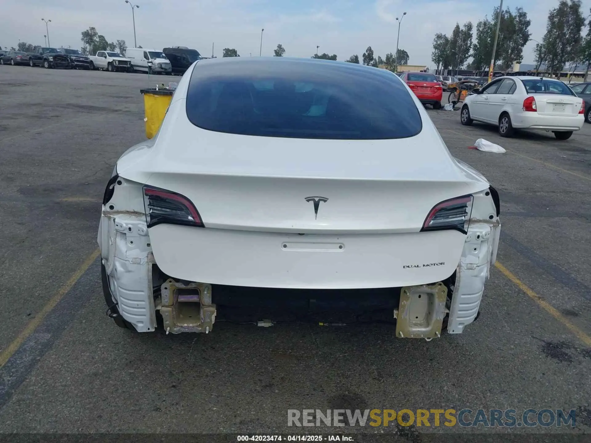 6 Фотография поврежденного автомобиля 5YJ3E1EB7MF089524 TESLA MODEL 3 2021