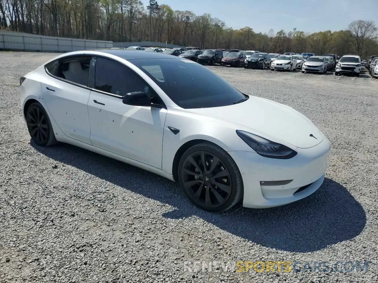 4 Фотография поврежденного автомобиля 5YJ3E1EB7MF849953 TESLA MODEL 3 2021