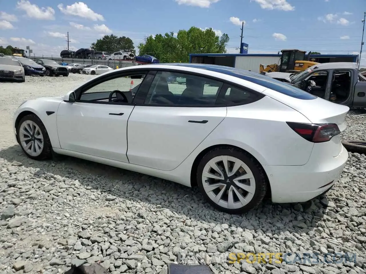 2 Photograph of a damaged car 5YJ3E1EB7MF850472 TESLA MODEL 3 2021