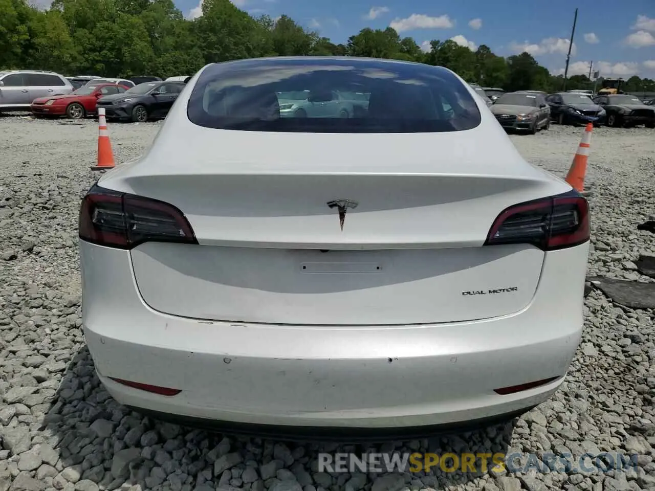 6 Photograph of a damaged car 5YJ3E1EB7MF850472 TESLA MODEL 3 2021