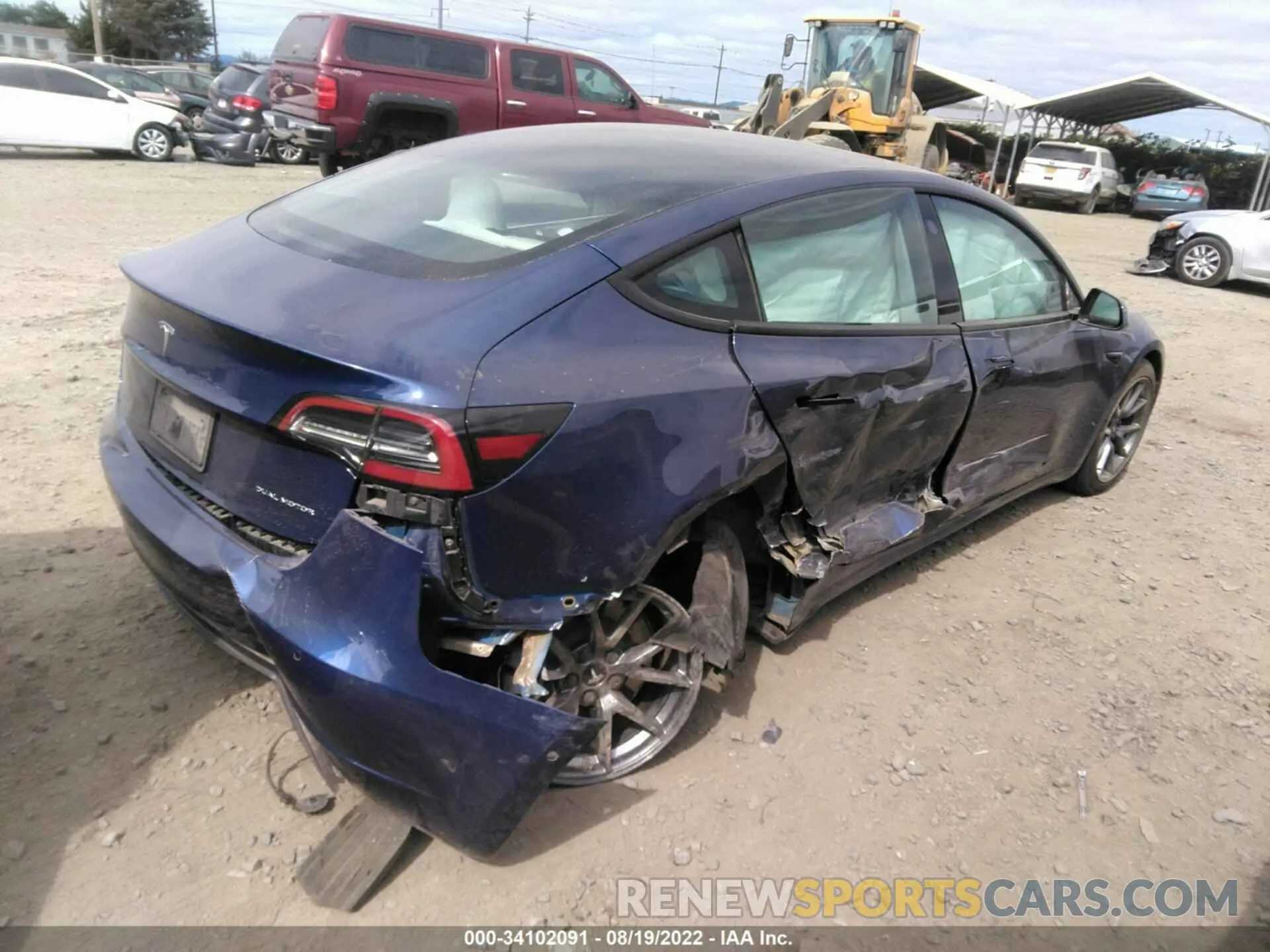 4 Photograph of a damaged car 5YJ3E1EB7MF858538 TESLA MODEL 3 2021