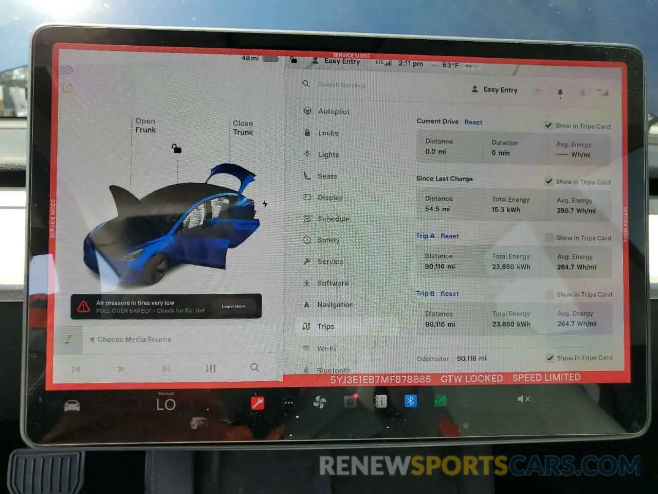 9 Photograph of a damaged car 5YJ3E1EB7MF878885 TESLA MODEL 3 2021