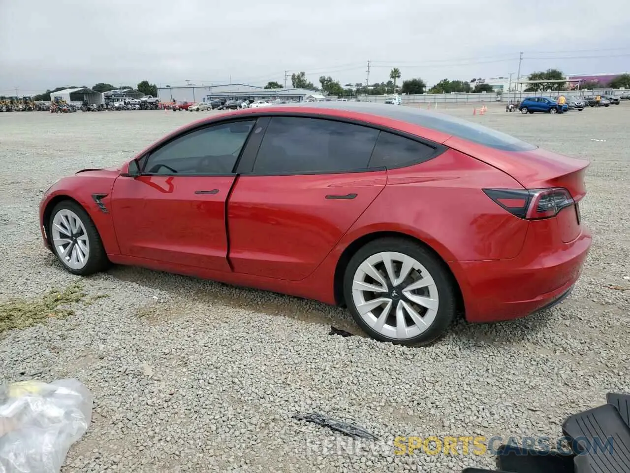2 Фотография поврежденного автомобиля 5YJ3E1EB7MF879163 TESLA MODEL 3 2021