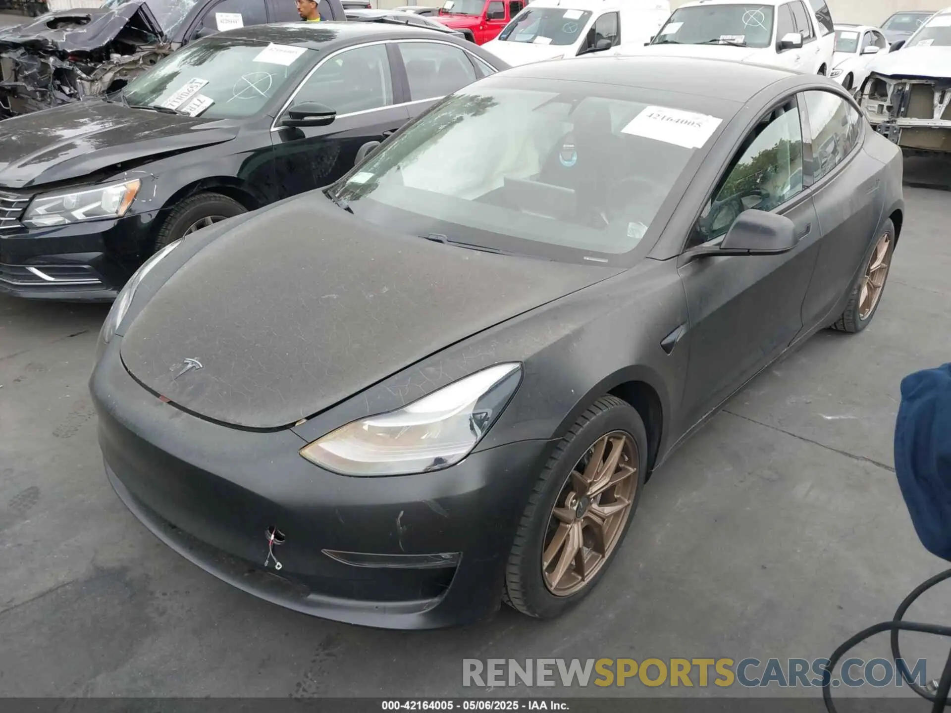2 Фотография поврежденного автомобиля 5YJ3E1EB7MF879745 TESLA MODEL 3 2021