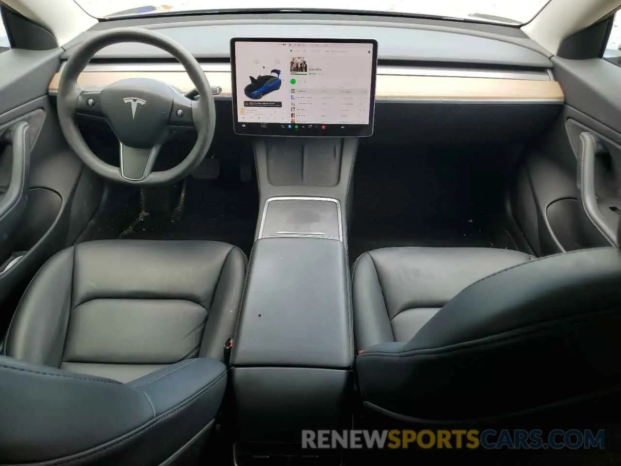 8 Photograph of a damaged car 5YJ3E1EB7MF906605 TESLA MODEL 3 2021
