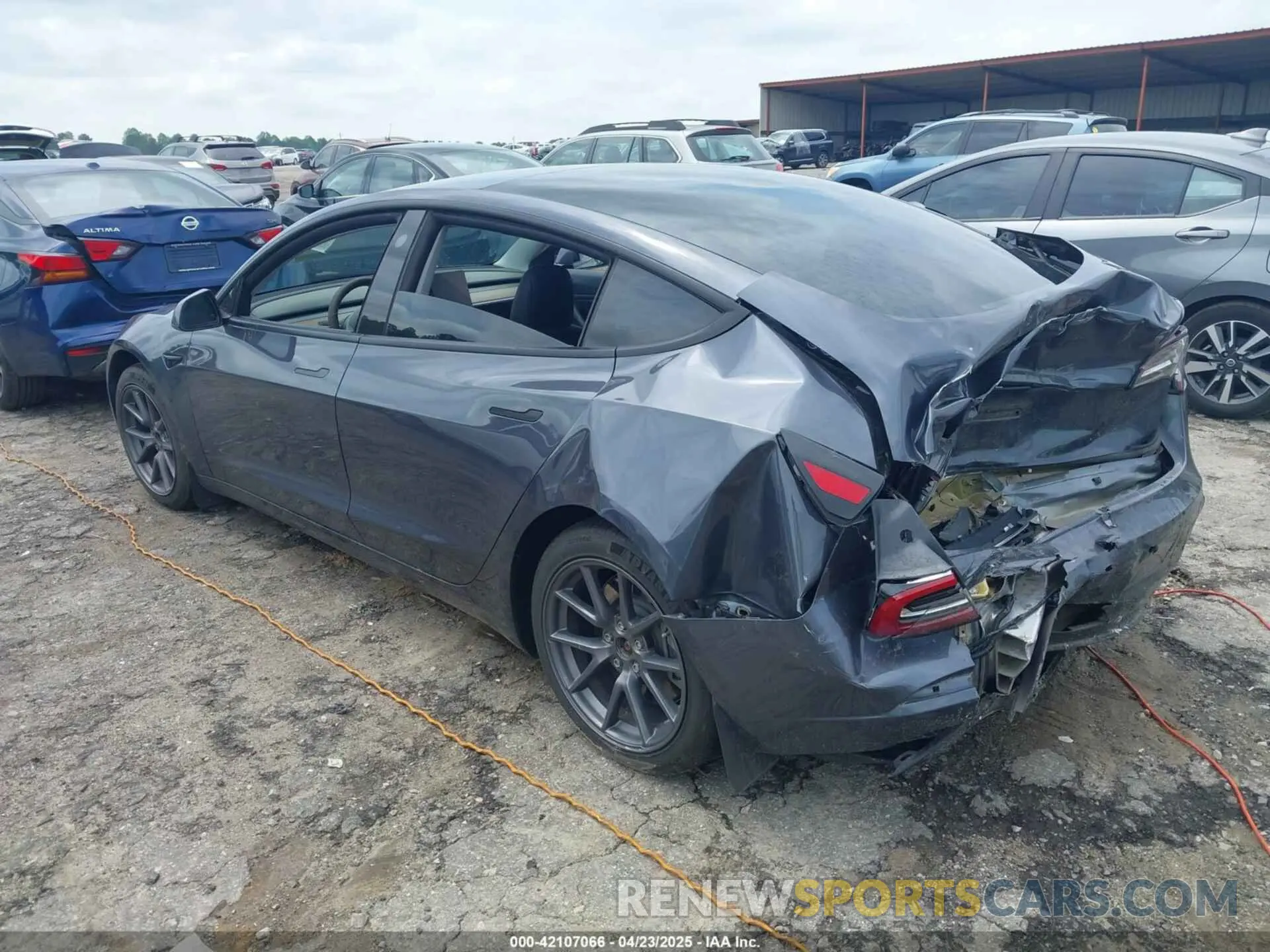 3 Фотография поврежденного автомобиля 5YJ3E1EB7MF923632 TESLA MODEL 3 2021