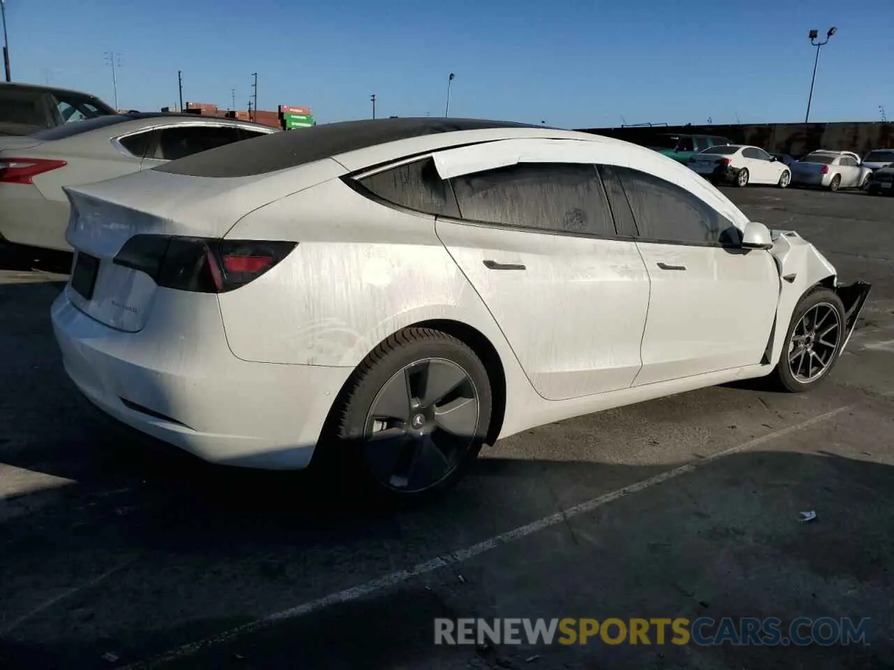 3 Photograph of a damaged car 5YJ3E1EB7MF938082 TESLA MODEL 3 2021