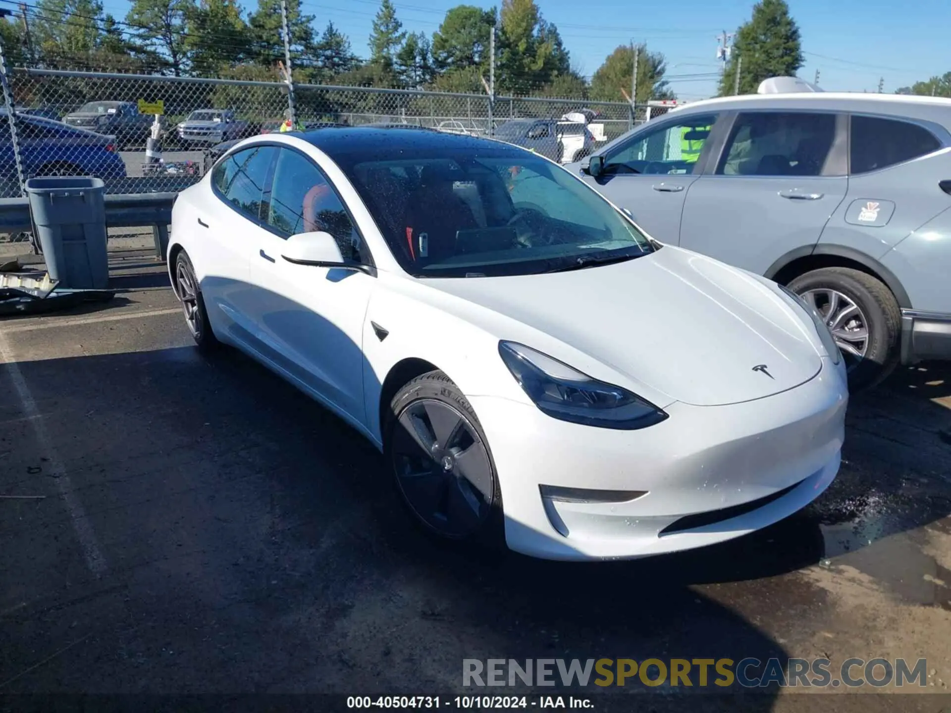 1 Фотография поврежденного автомобиля 5YJ3E1EB7MF974757 TESLA MODEL 3 2021